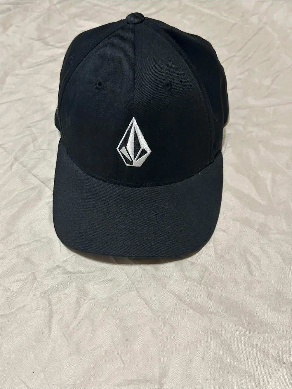 Volcom Black Hat with White Stone Logo